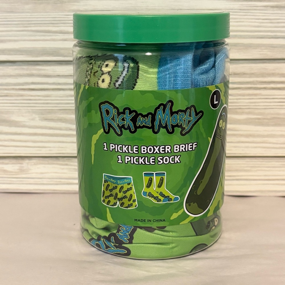 Handcraft Rick & Morty Boxer Brief And Sock Set Size Large